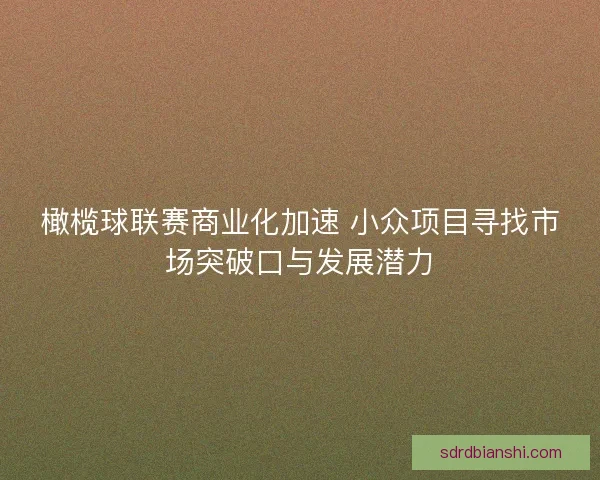 橄榄球联赛商业化加速 小众项目寻找市场突破口与发展潜力